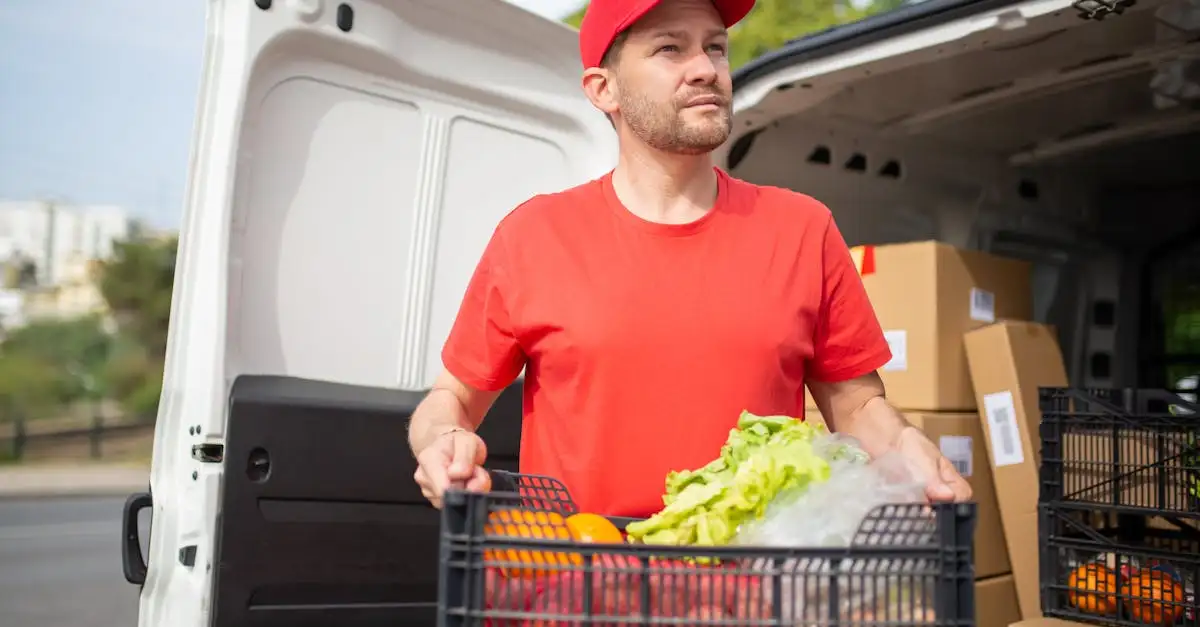 Groenten en fruit transport