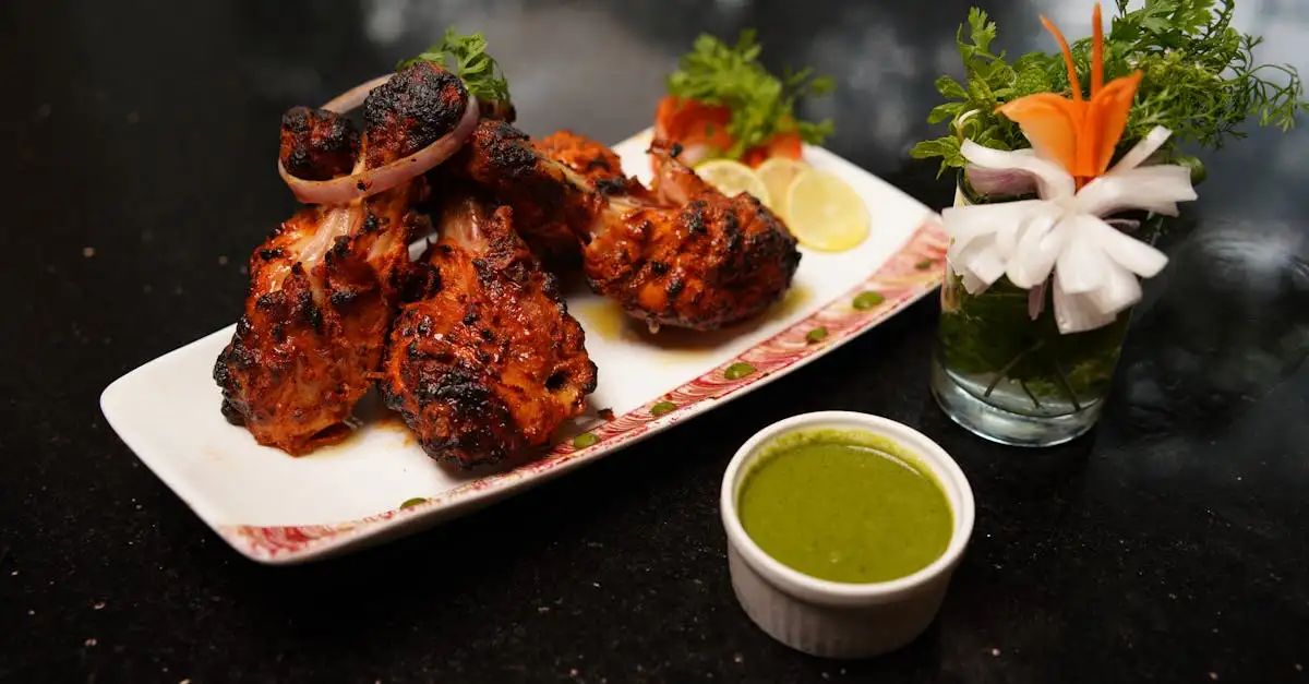 Kip tandoori met groenten