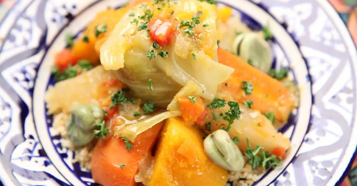 Marokkaanse groenten met couscous