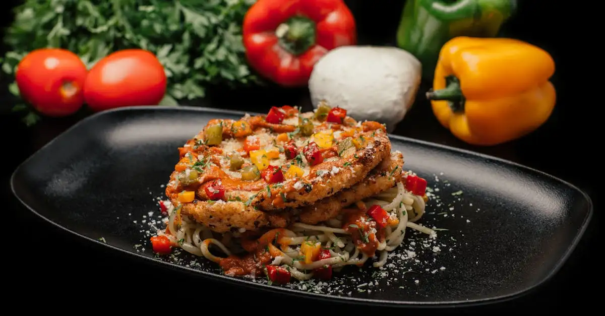 Pasta met kip en italiaanse groenten