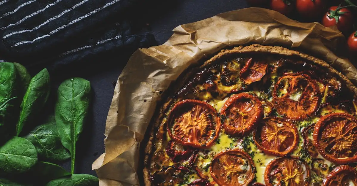Quiche gegrilde groenten