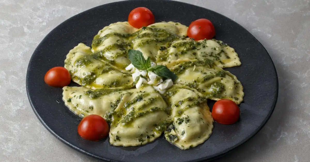 Ravioli met groenten