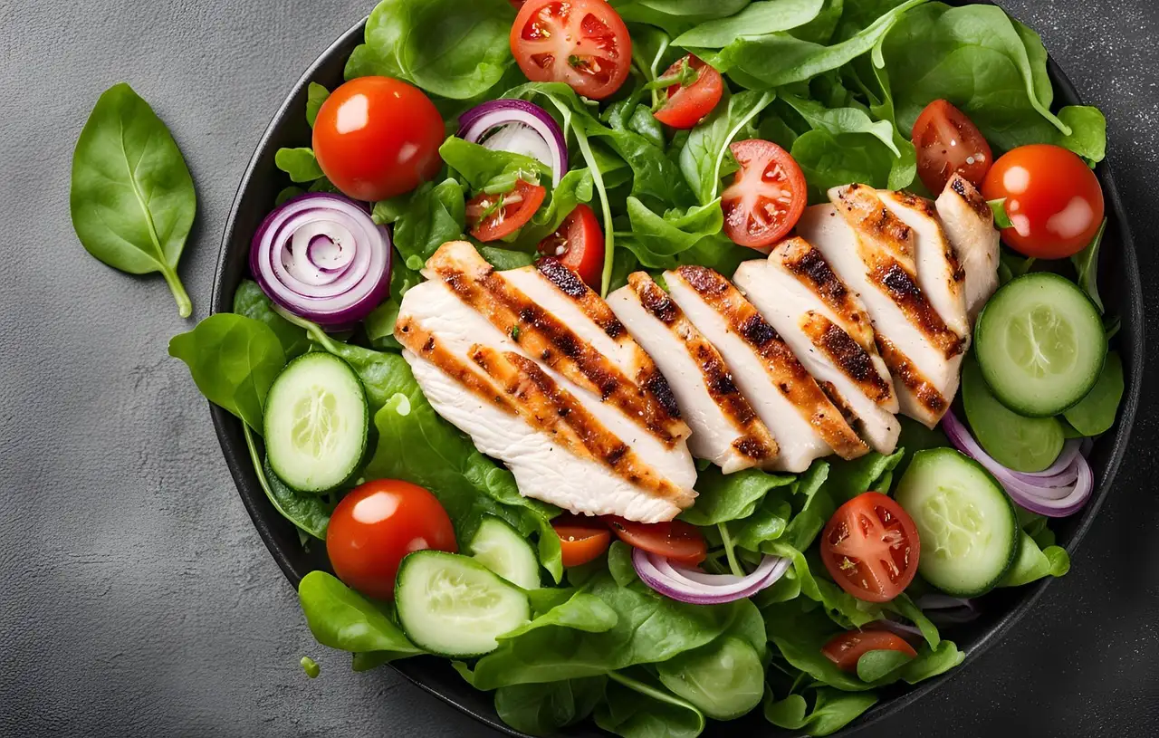 Salade gegrilde groenten balsamico