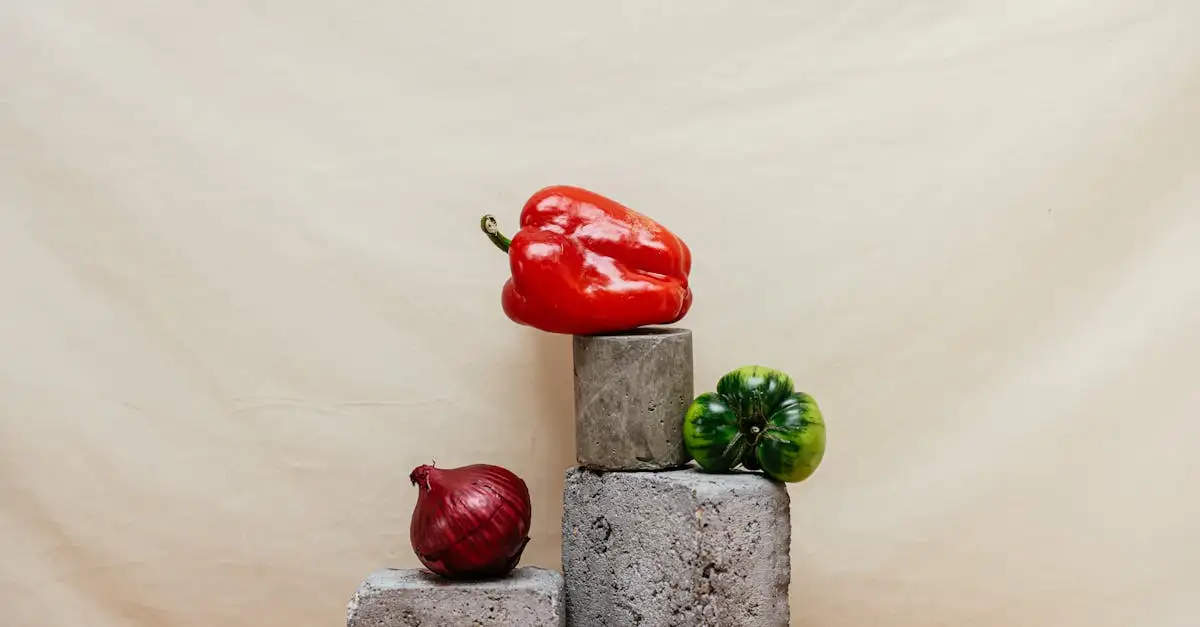 Stilleven groenten kopen of inspiratie opdoen