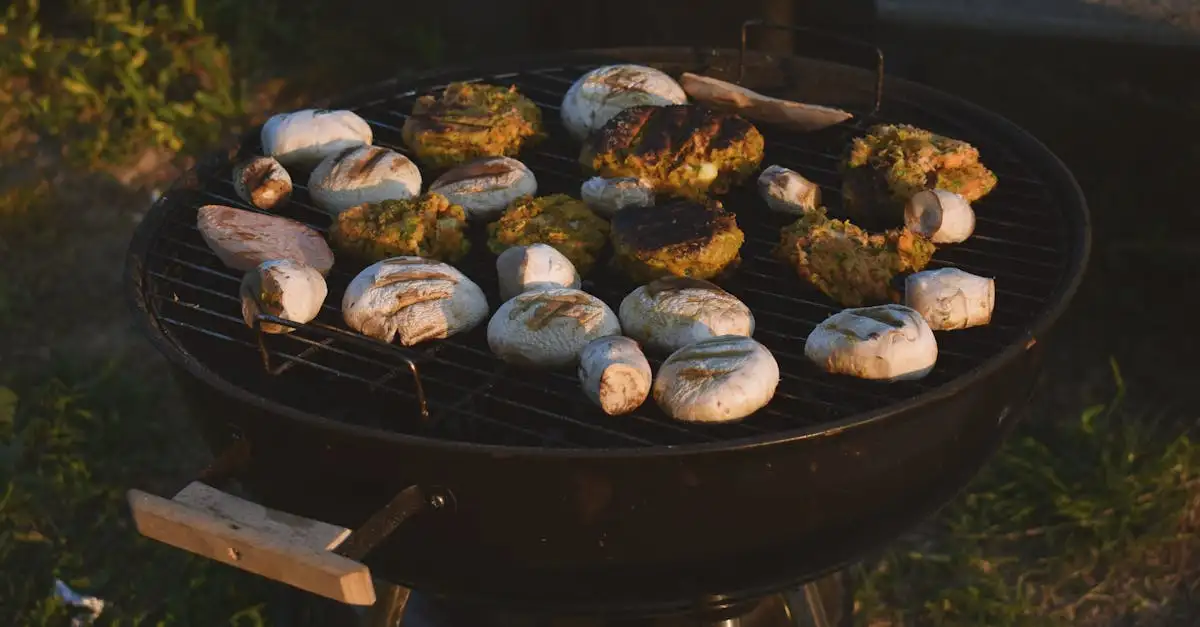 Warme groenten bij bbq