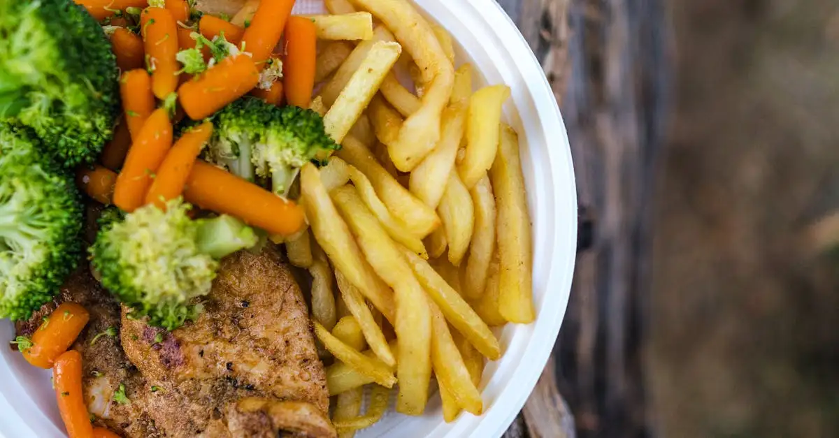 Welke groenten bij kip en friet